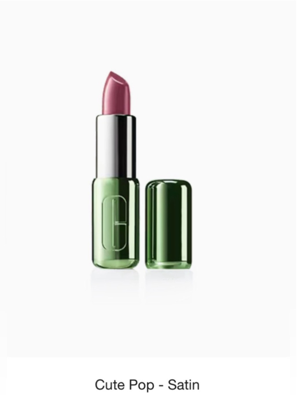 Clinique 40 Cute Pop Satin Pop Longwear Lipstick Full Size New in Box